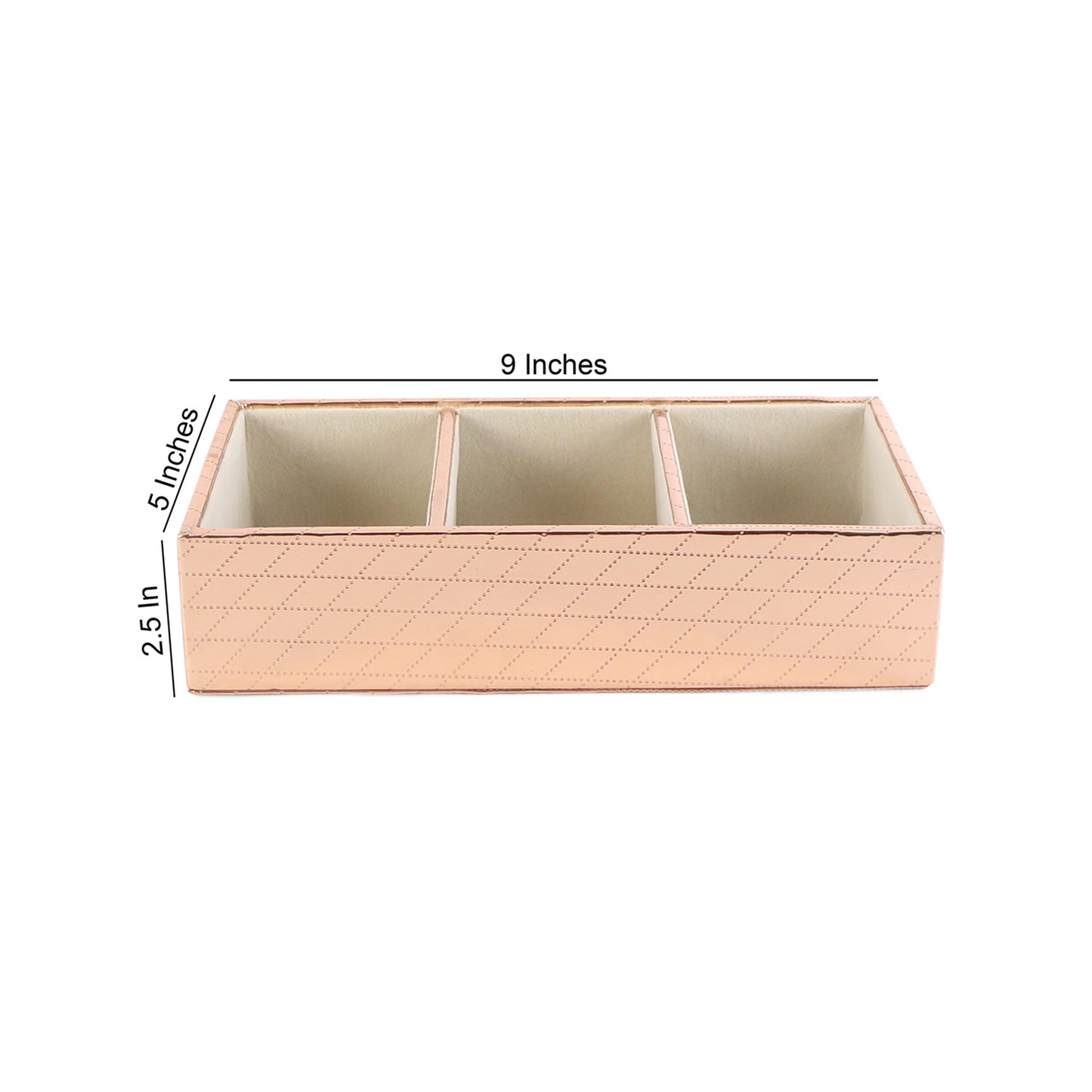 Jewellery Tray 3 Partition - Copper