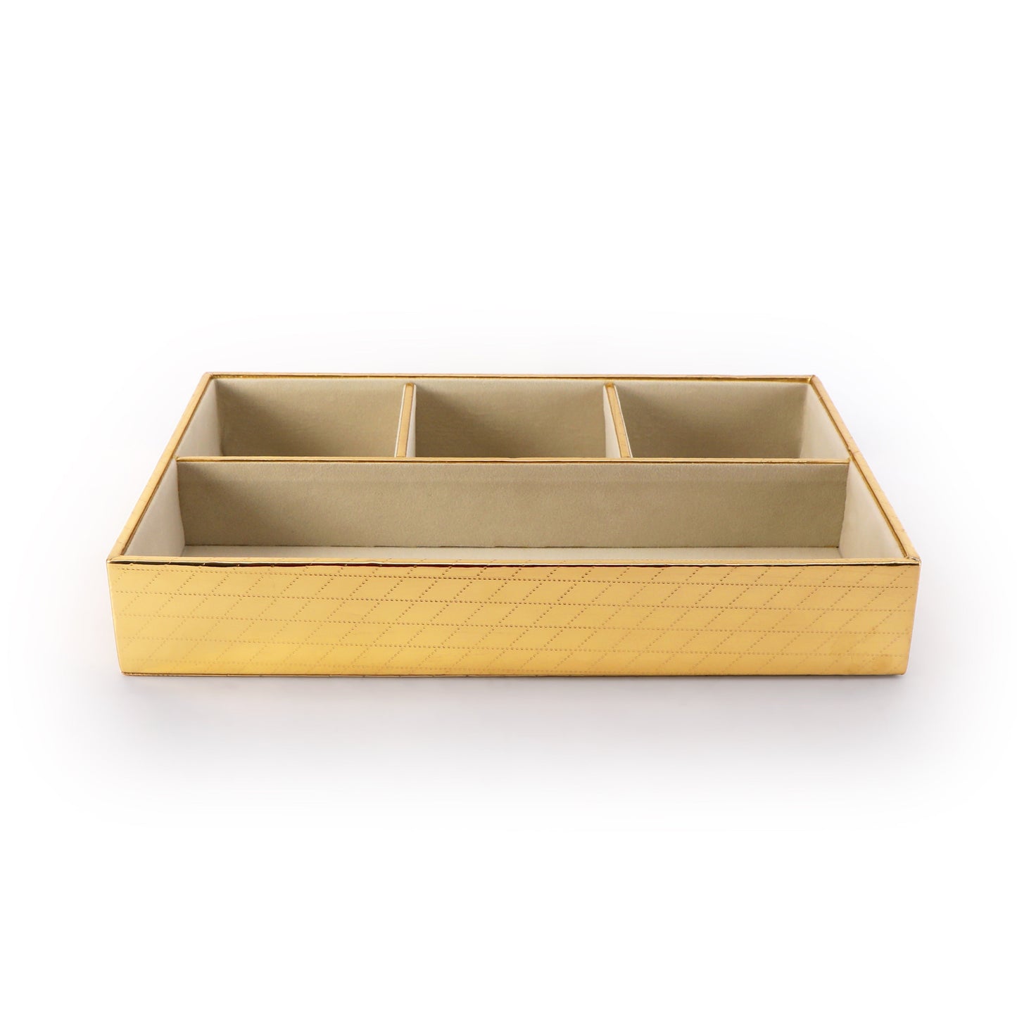 Jewellery Tray 4 partition - Gold