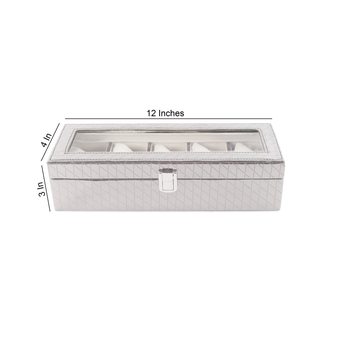 Watch Box 5 Partition - Silver