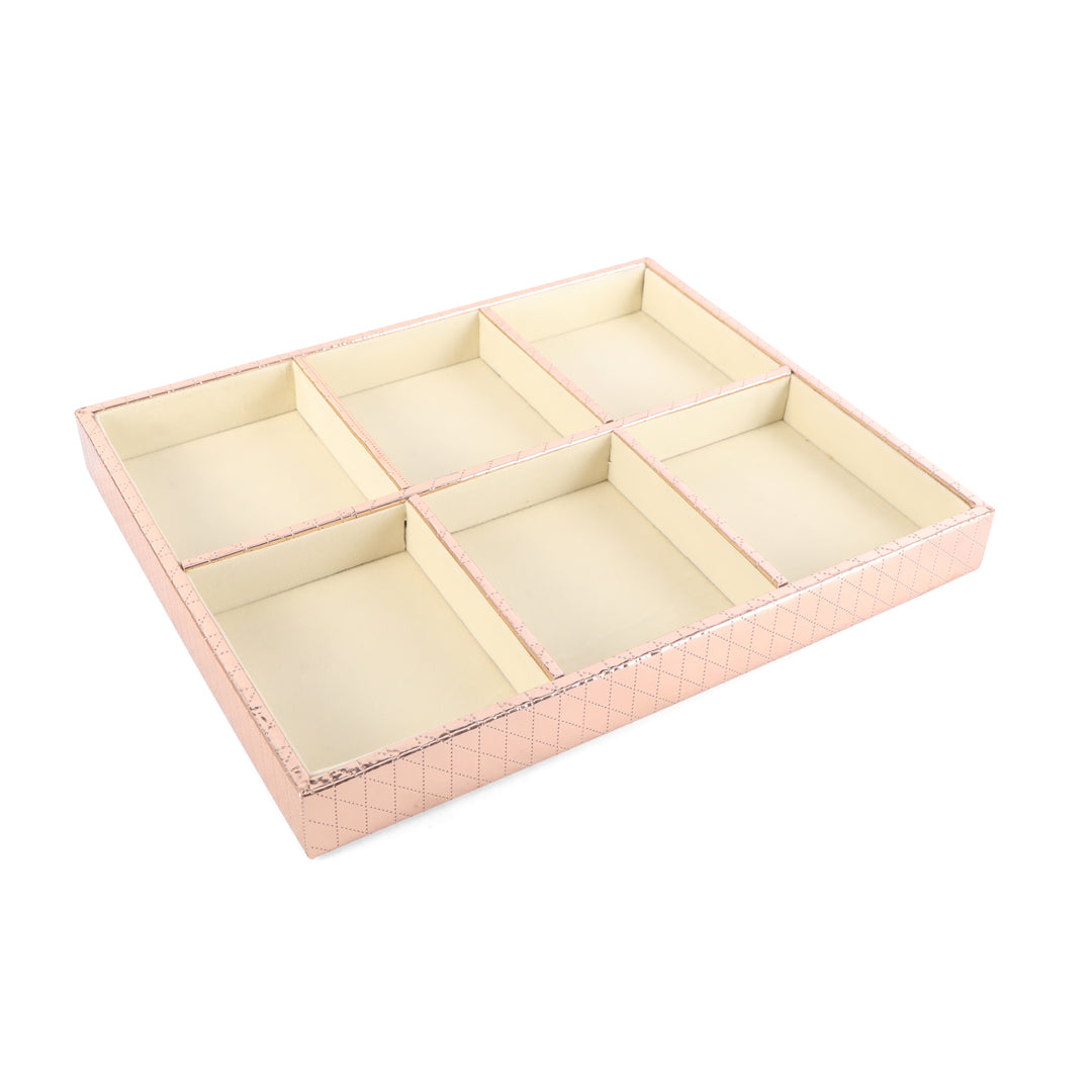 Jewellery Tray 6 Partition - Copper