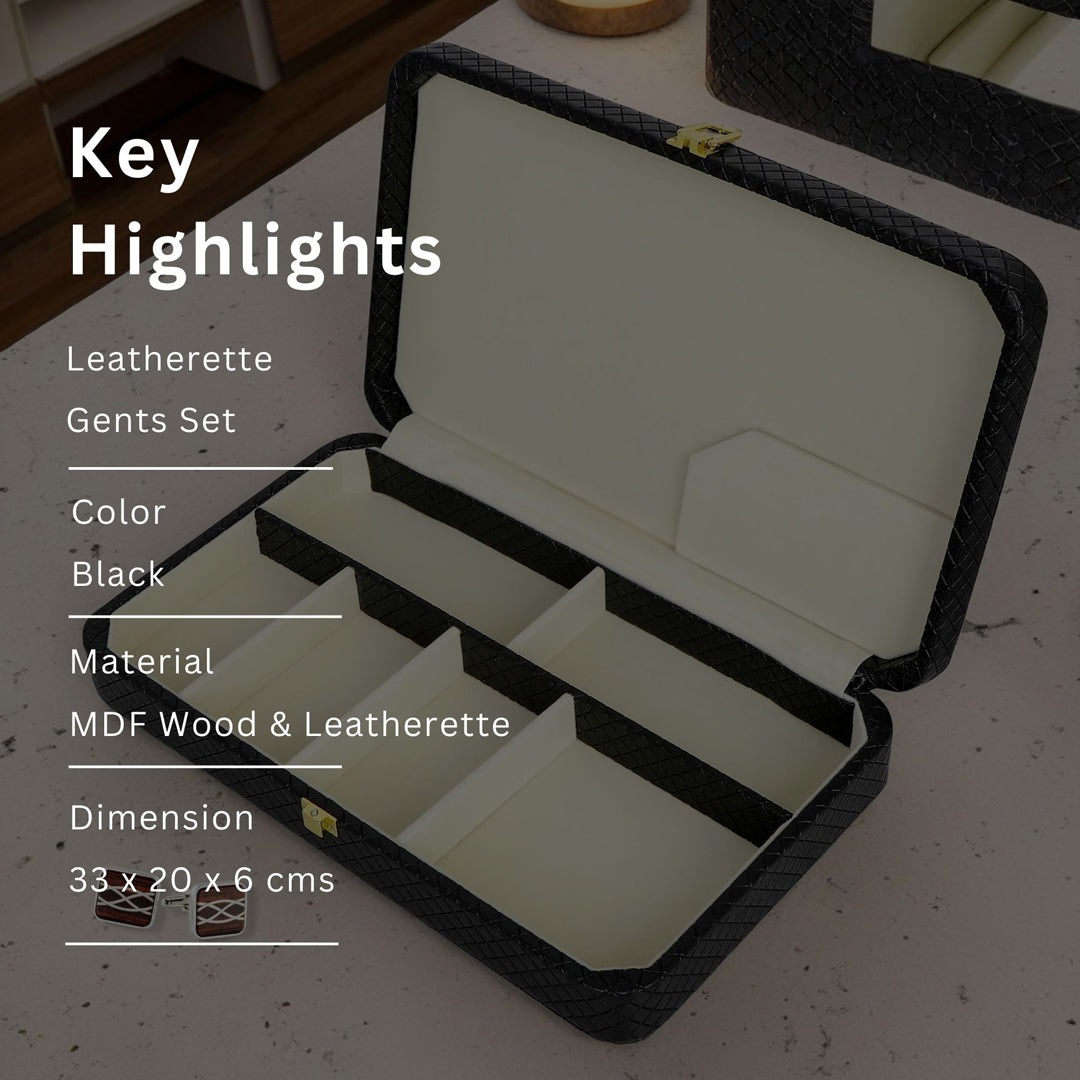 Black Gents Organizer Box